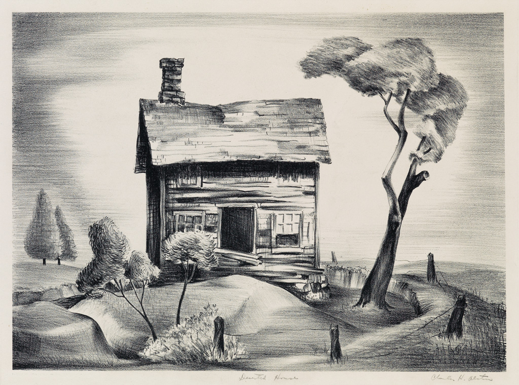 CHARLES ALSTON (1907 - 1977) Deserted House.